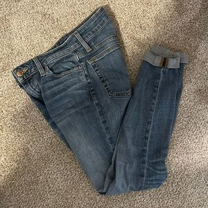 Joes low rise rolled cropped jeans - medium wash